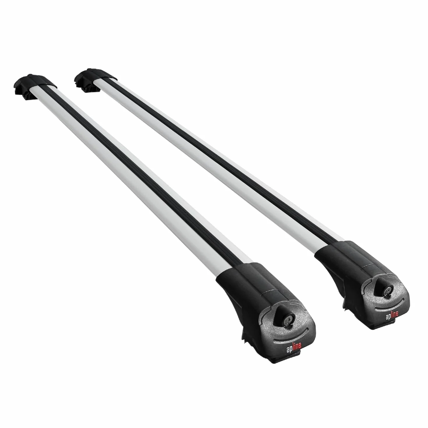 Compatible con Dacia Duster 3 (P1310) 2024-2026 Ace-1 Cross Bar Car Top Luggage Carrier Rails Roof Racks Gris Aluminio 2 Barras