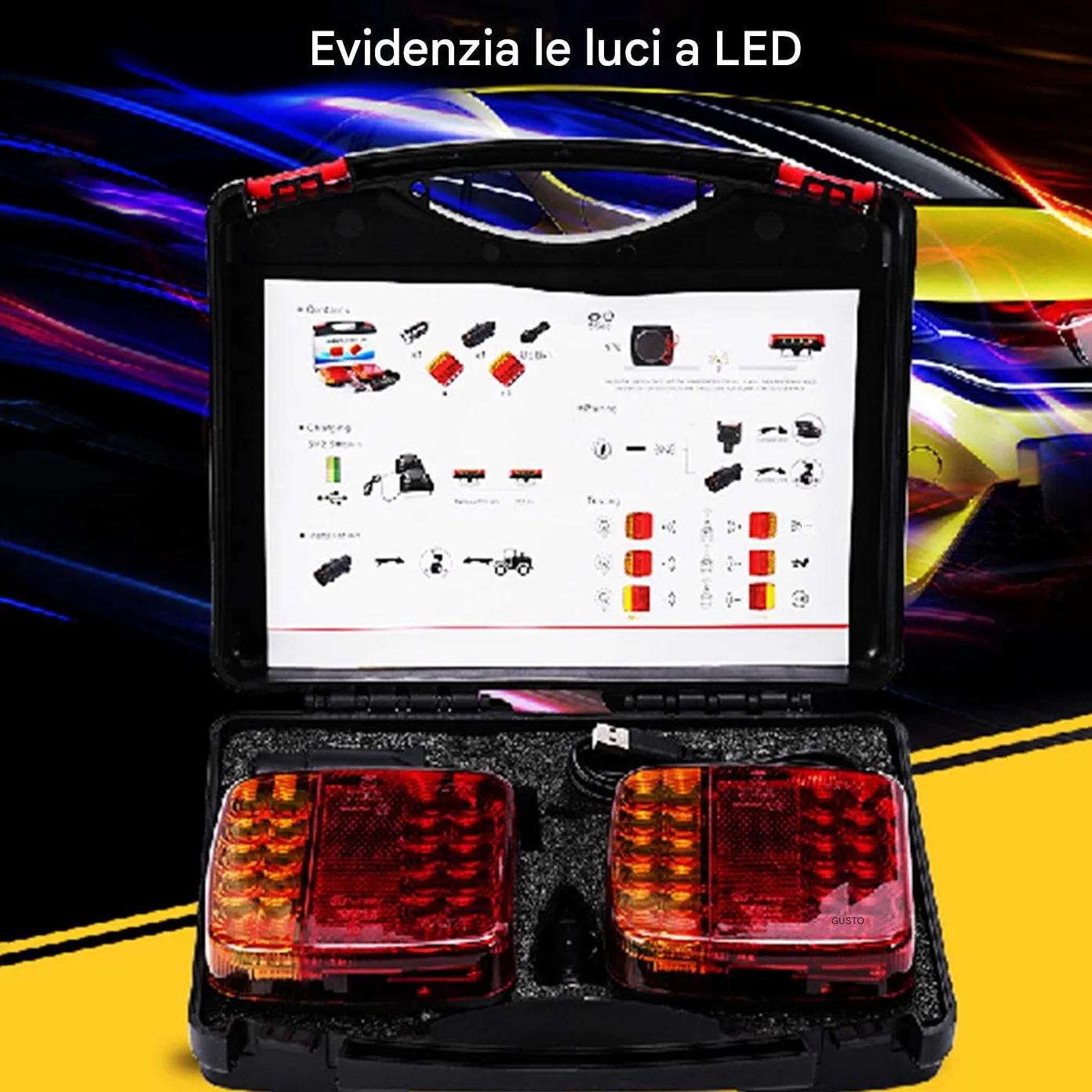 Luces Traseras De Recambio Para Remolque Lámpara De Advertencia De | Pilotos Posteriores Advertencia Remolque Arrastre Para Conducción Nocturna