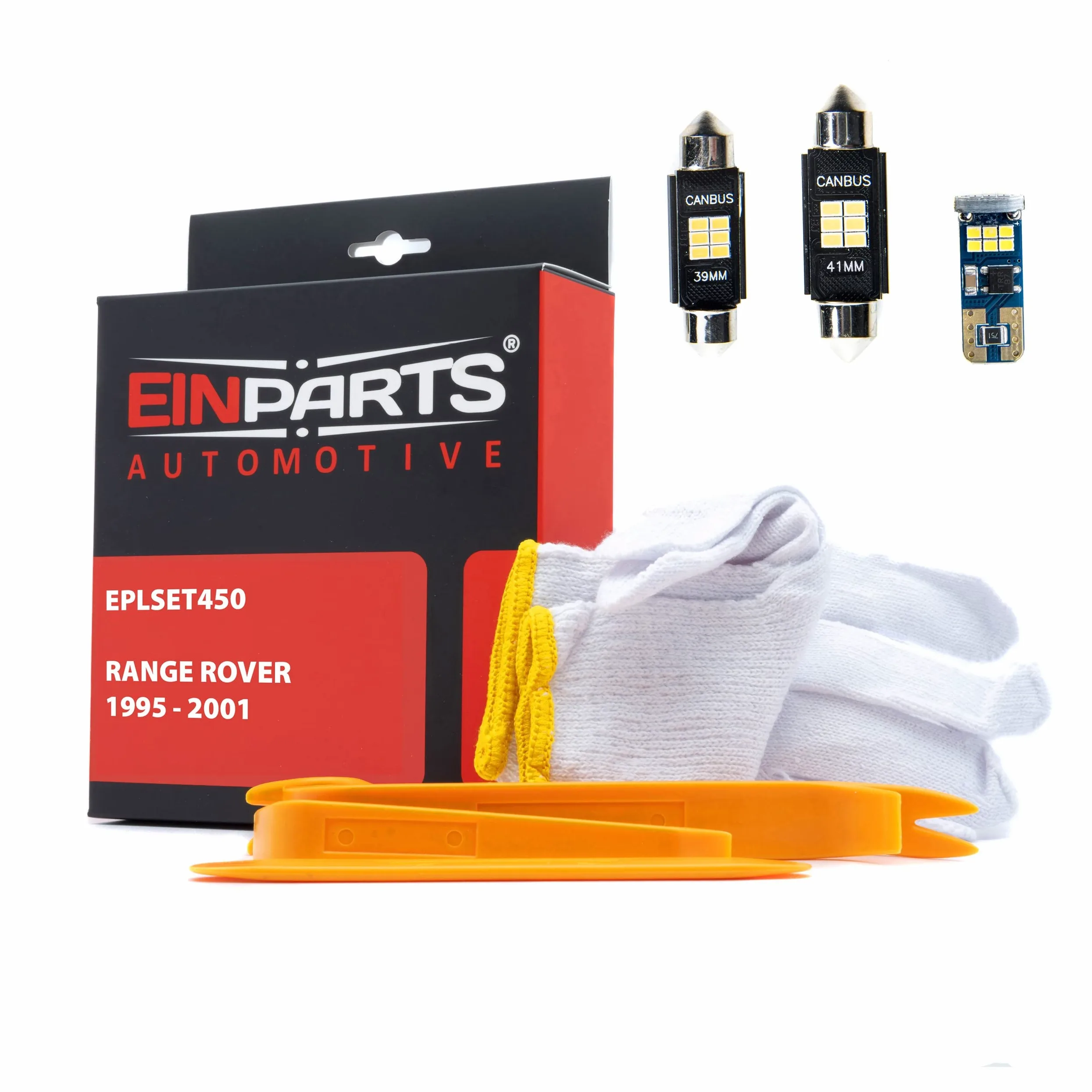 EinParts Juego de Bombillas LED para Coche, Sin errores Can-Bus, para interior de coche especifico para Range Rover 1995-2001, 17 piezas
