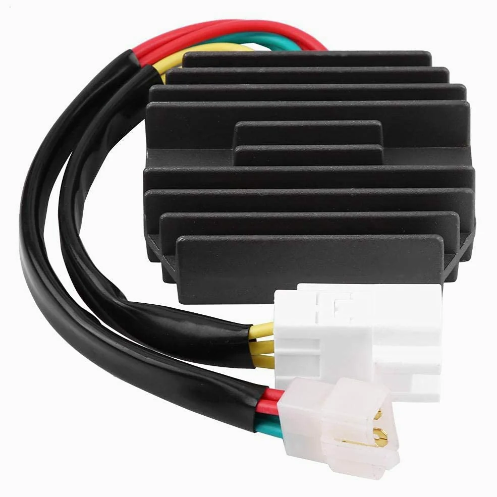Aramox Regulador de Voltaje Rectificador Negro para Motocicleta BL 218214 RV