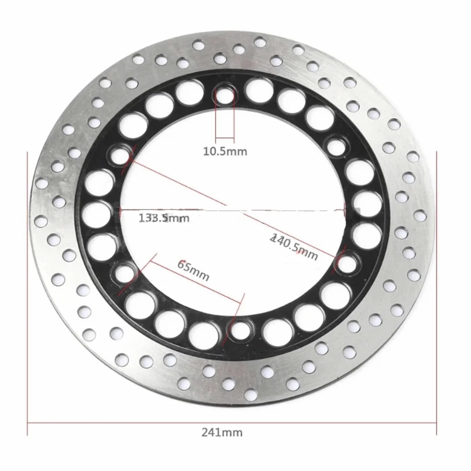 Freno Disco Para YBR 125 Para YBR125 2002 2003 2004 2005 2006 Disco de freno delantero de acero inoxidable para motocicleta Motocicleta Disco Freno
