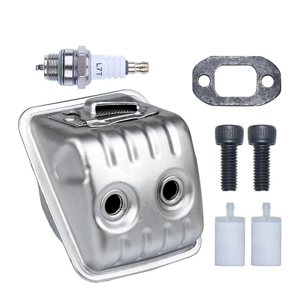 Kit de filtro combustible tornillo compatible con bujías gasolina motosierra 450, 445 y 445e W, repuestos OEM 544147702 parte
