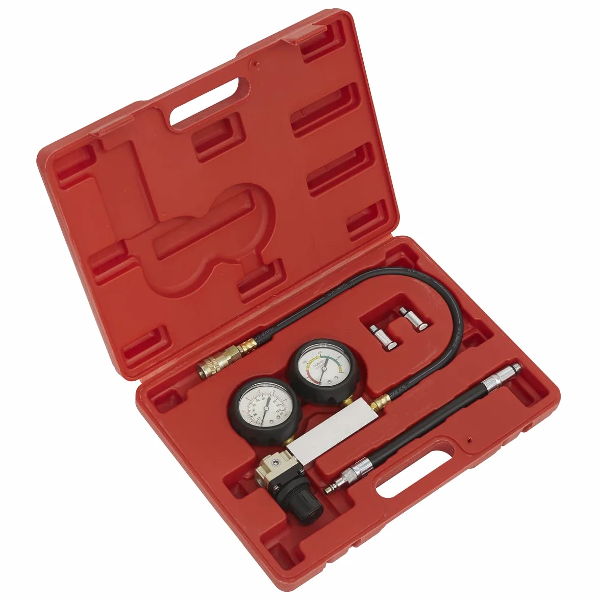 Sealey VSE2020 - Comprobador de fugas de cilindros para motor de gasolina (2 indicadores)