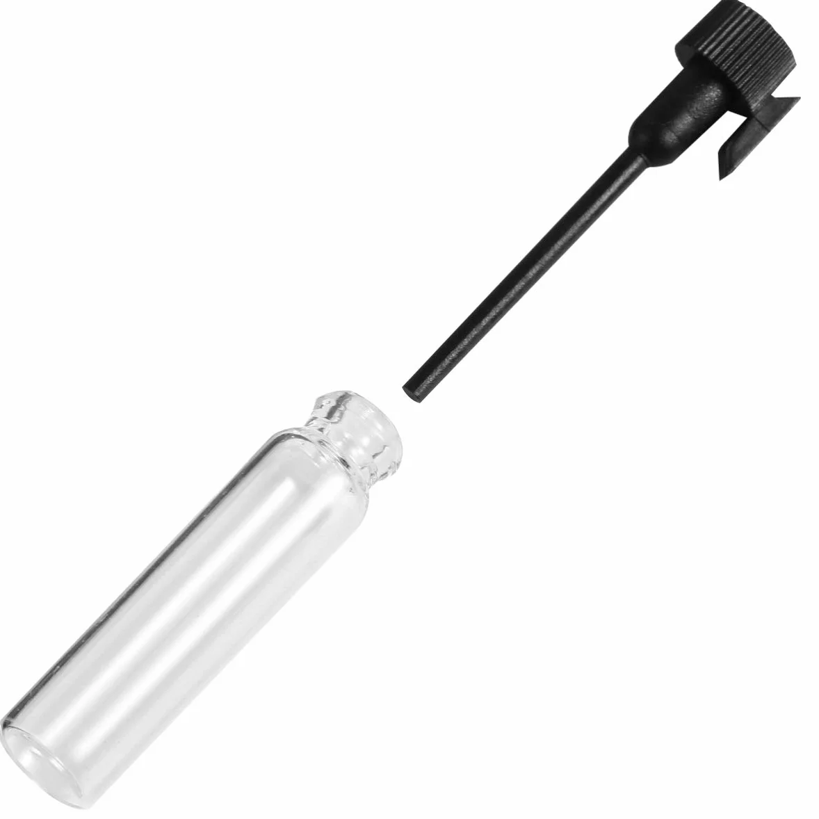 EXCEART 100 Piezas Mini Botellas de Perfume Vacías Frasco Cuentagotas 1 Ml Negro