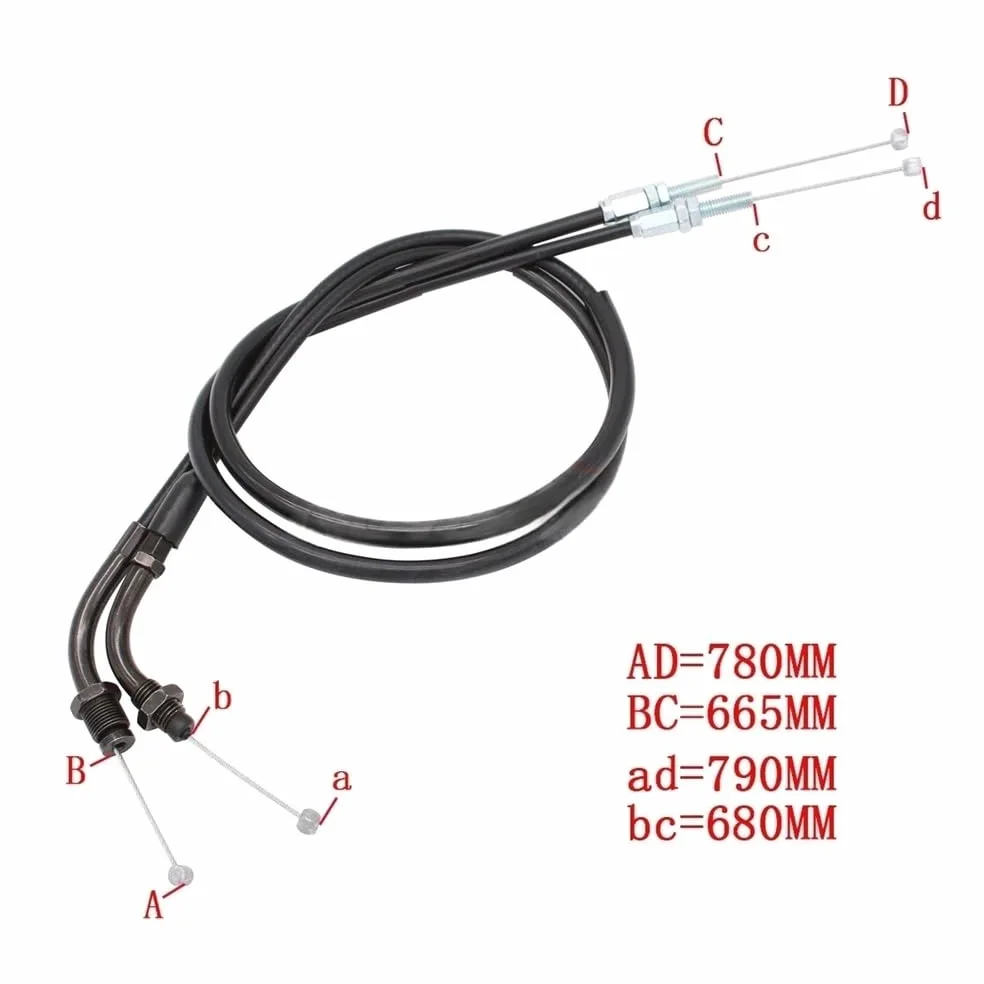 Accesorios de motocicleta Cable acelerador/Cable embrague para CBR600RR CBR 600RR 2003-2006 Para CBR1000RR 1000RR 2004-2007