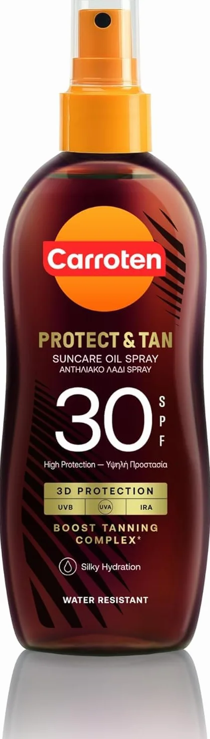 Carroten Protect&Tan Aceite Bronceador SPF 30 150 ml Spray Acelerador Bronceado