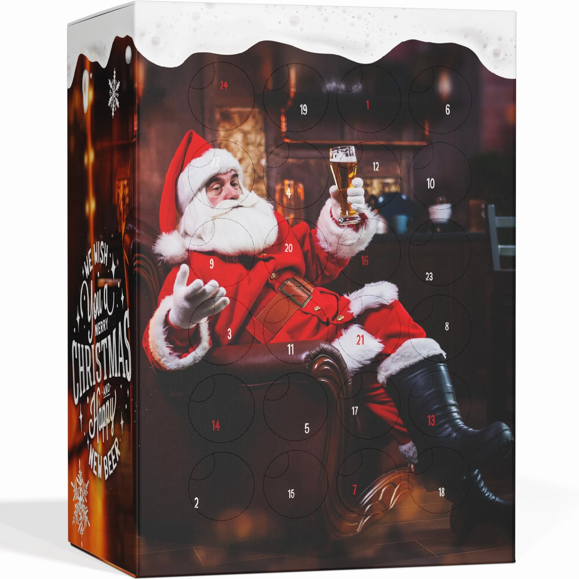 UMBRELLA® Calendario de Adviento de Cerveza 2025 - Cervezas de Todo el Mundo - Calendario de Navidad de Alcohol Original para Hombres (24 x 0,33 L)