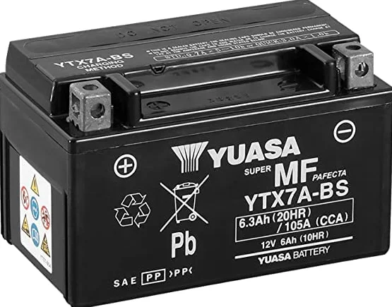 Yuasa YTX7A-BS Batería lista para usar KYMCO SYM SYMPHONY AGILITY 125 150 Peugeot YWEET