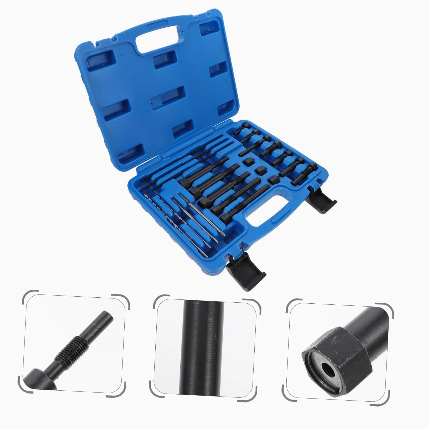 GARVALON Kit Extractor de Bujías Incandescentes Eléctricas, Herramienta de Reparación de Automóviles para Extracción de Electrodos Dañados, Tamaño 22 Mm, Uso Profesional para Taller