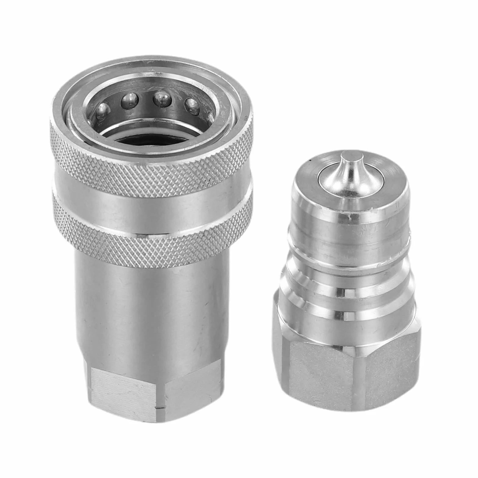 Conector rápido hidráulico de alta presión NPT1/2, serie ISO7241-A, acero al carbono, para maquinaria agrícola y equipos industriales