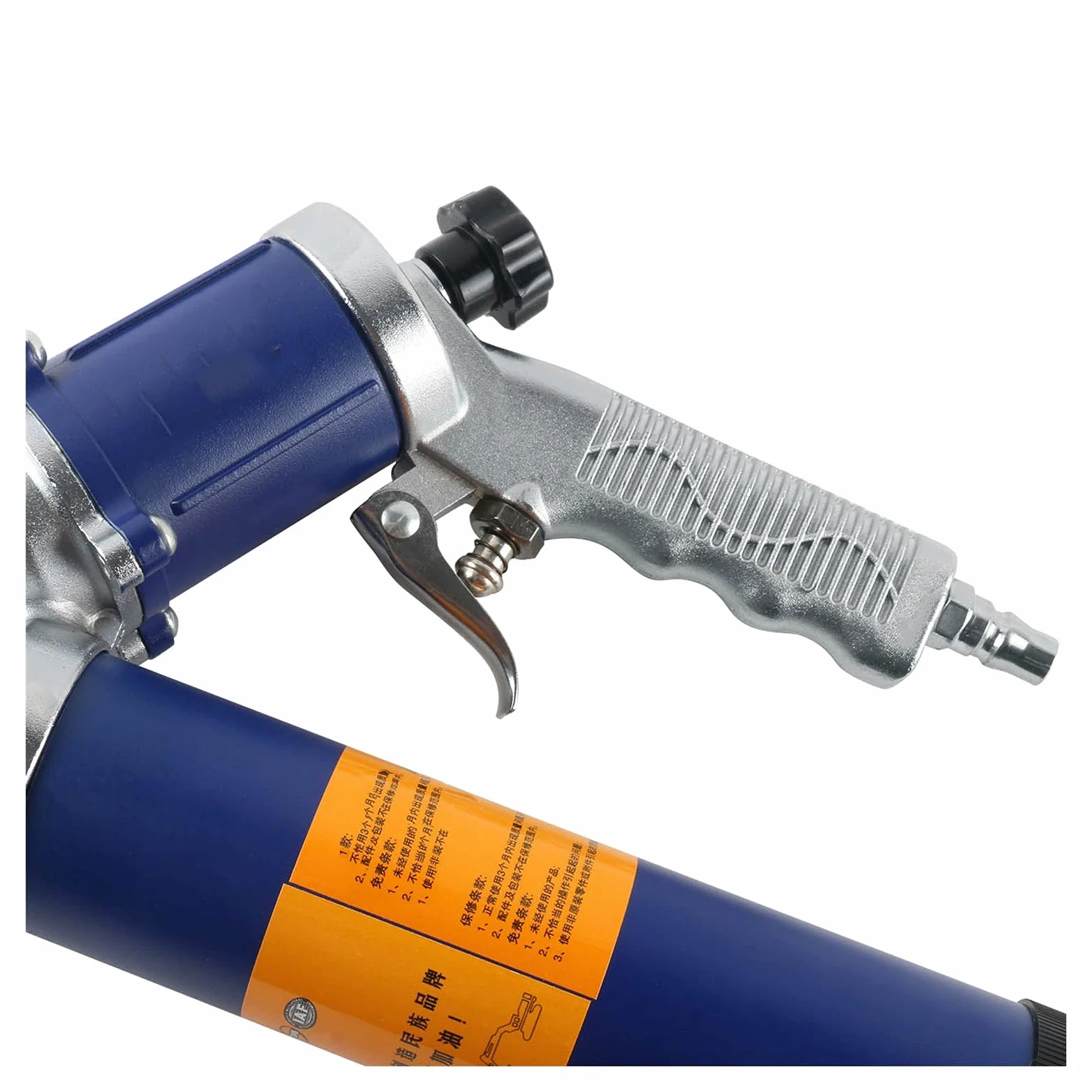 Pistola de engrase Herramientas de Mano de la Grasa neumática de 600cc de Aire, for la Grasa del compresor y la Manguera selladora Fácil Almacenamiento y Transporte.