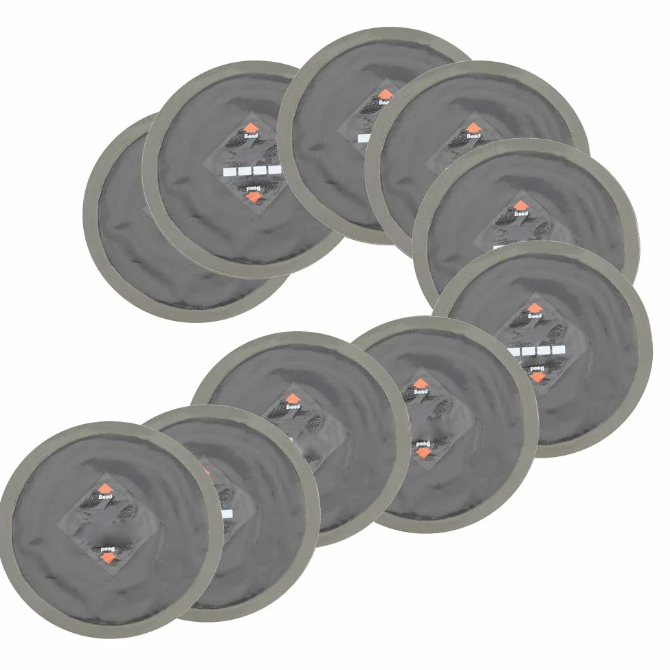 Cocoarm 10 Piezas de Neumáticos para Automóviles Reparación de Pinchazos de Goma Mochilas Frías sin Tubo, Kit de Parche de Neumáticos Universales de con Operación Profesional Fácil,