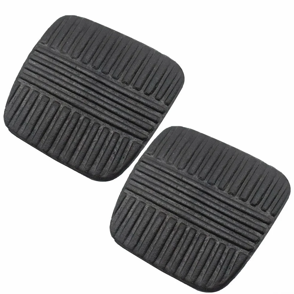 Juego de 2 fundas de goma para pedales de freno y embrague de coche para Nissan Patrol MQ