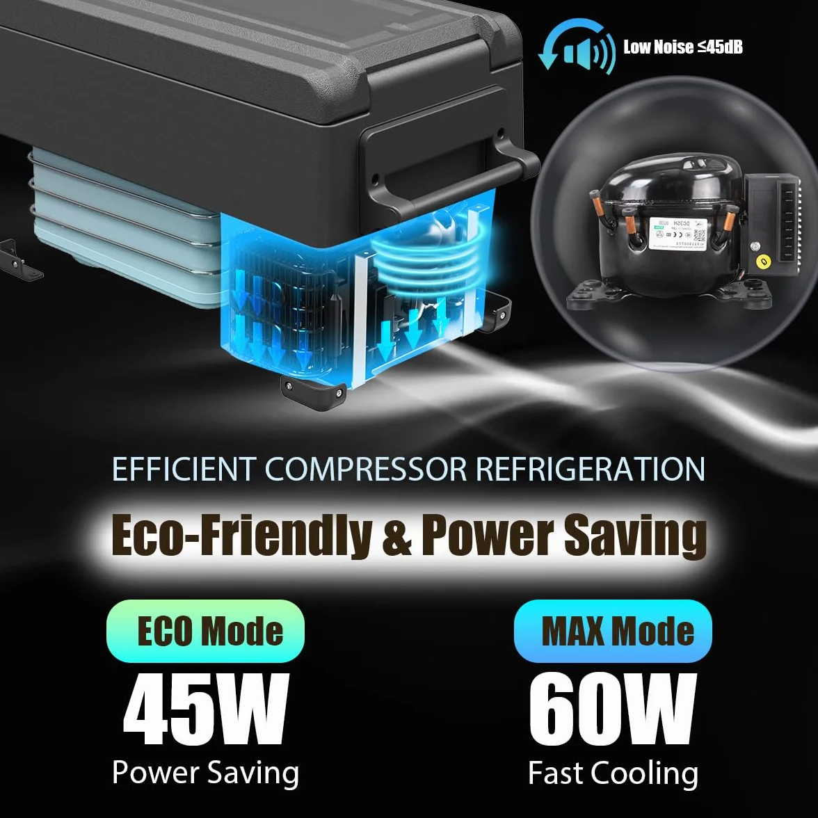 Alpicool NCF35 30,6L Nevera Portátil Eléctrica Refrigerador de Coche 12V 24V mini frigorífico CA 220v para Hogar, Camping, Viajes, Automóvil, 20ºC a 20ºC