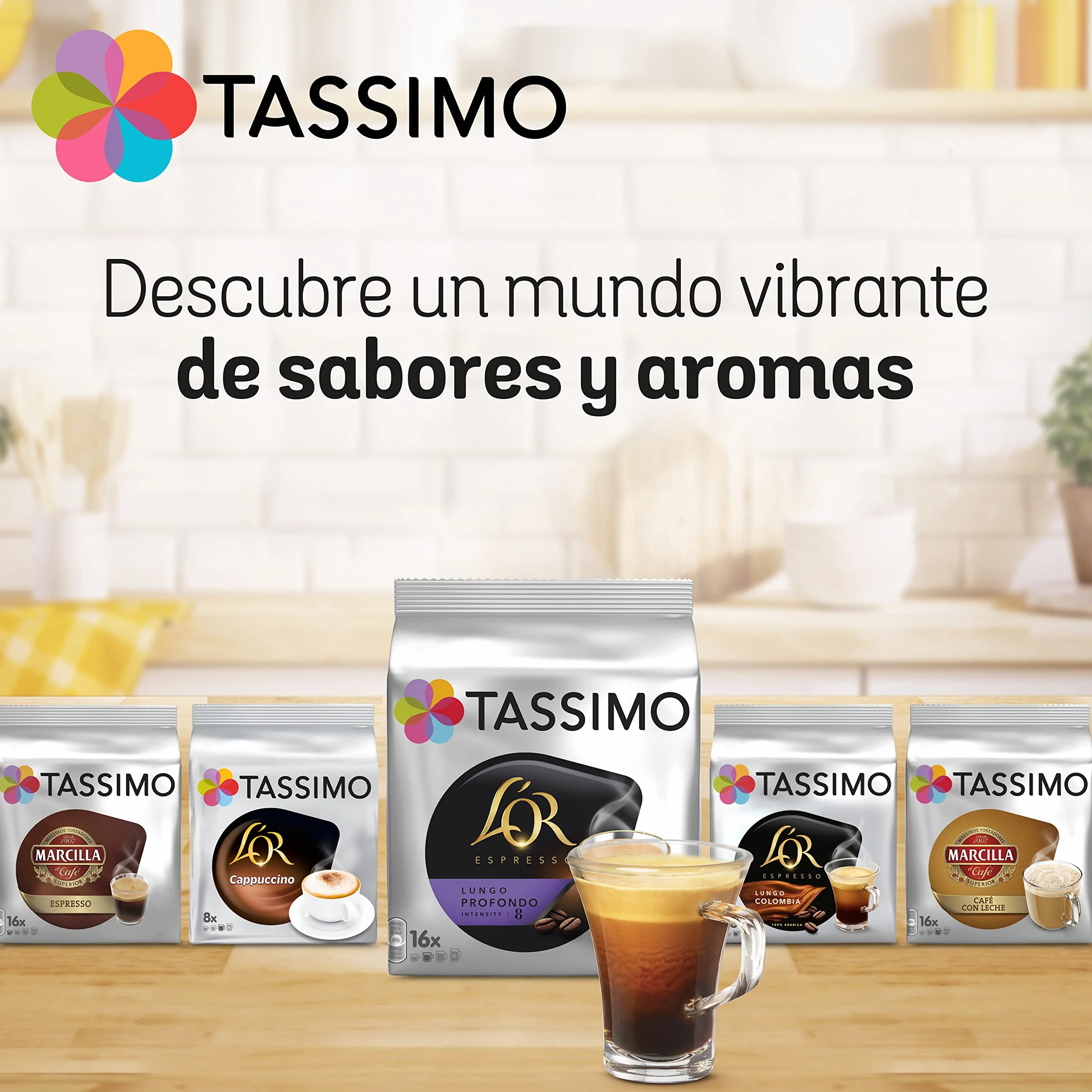 Tassimo L’OR Espresso Fortissimo Cápsulas de Café 80 Unidades Compatibles Intensidad 10 5 Pack Amazon Exclusive