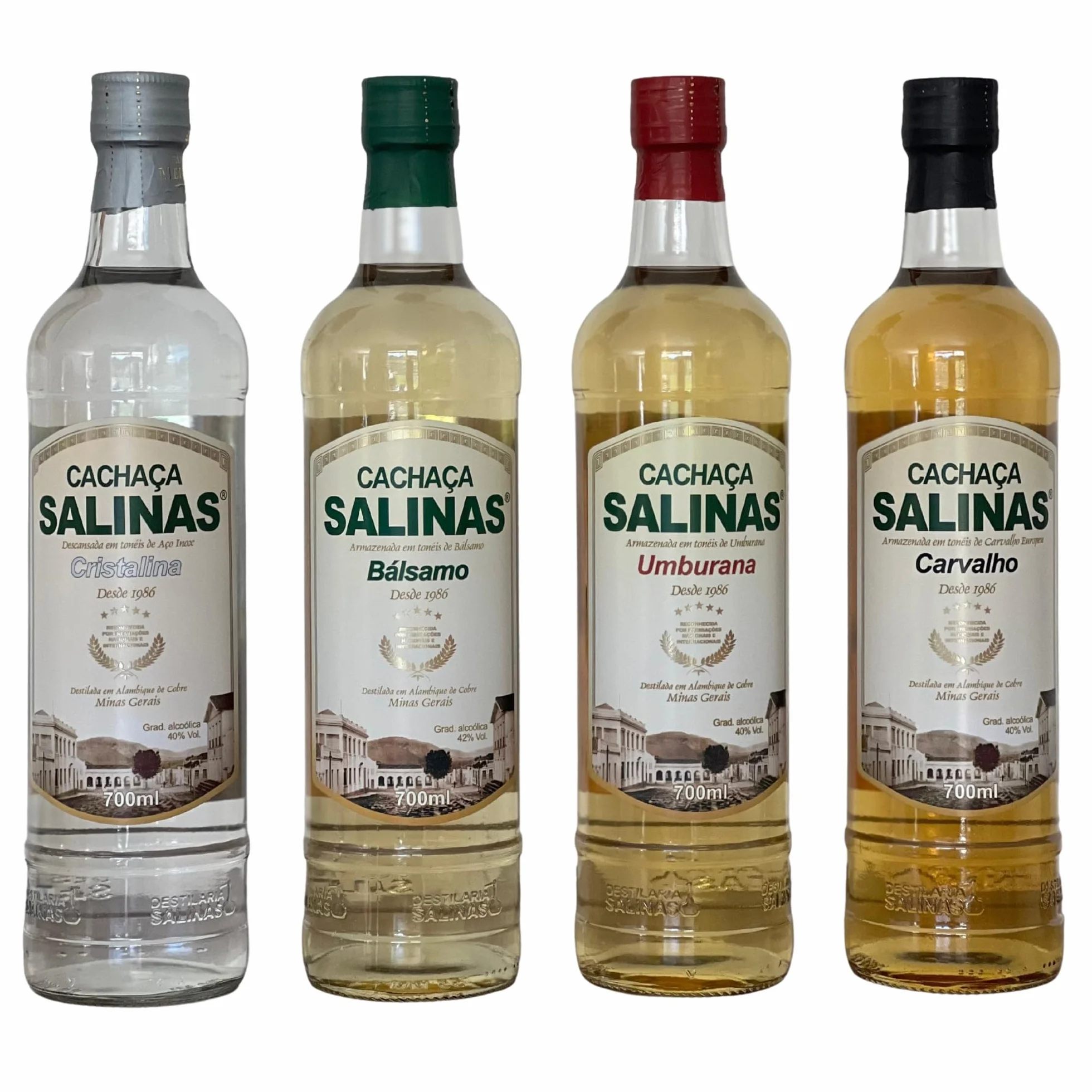 Cachaça Salinas Premium 700 ml Destilado Artesanal de Brasil para Caipirinha