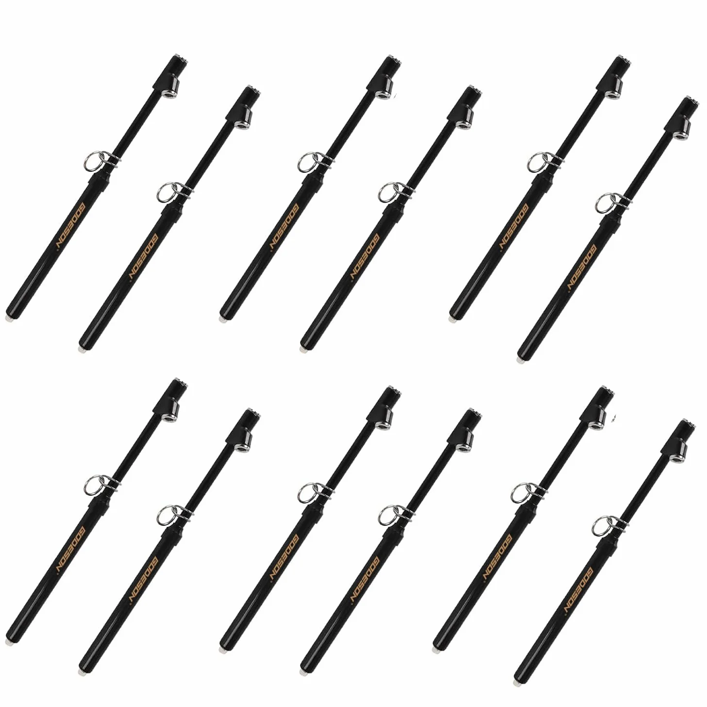GODESON Medidor de presión de neumáticos de doble cabeza, medidor de neumáticos de alta resistencia, rango de 10 a 150 psi, doble cabeza para camión medidor de presión de aire (paquete de 12)
