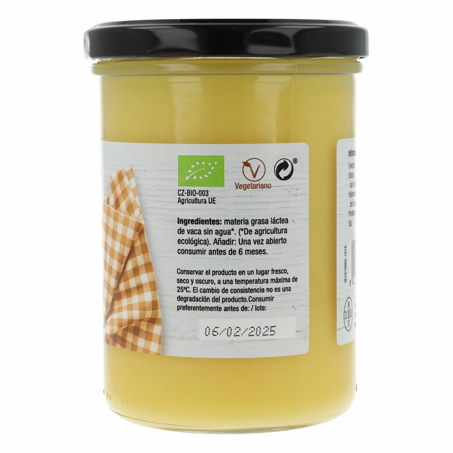 Vegetalia Ghee ecológica Mantequilla clarificada 220 g