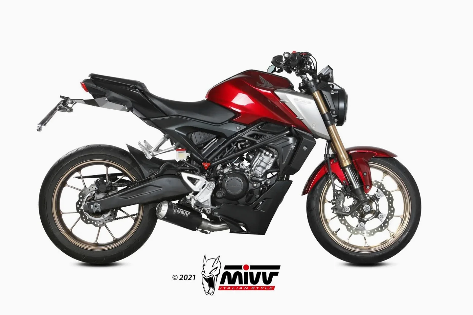 Mivv Mk3 Honda Cb 125 R 2021-24 H.078.sm3b Not Homologated Full Line System Not Homologated