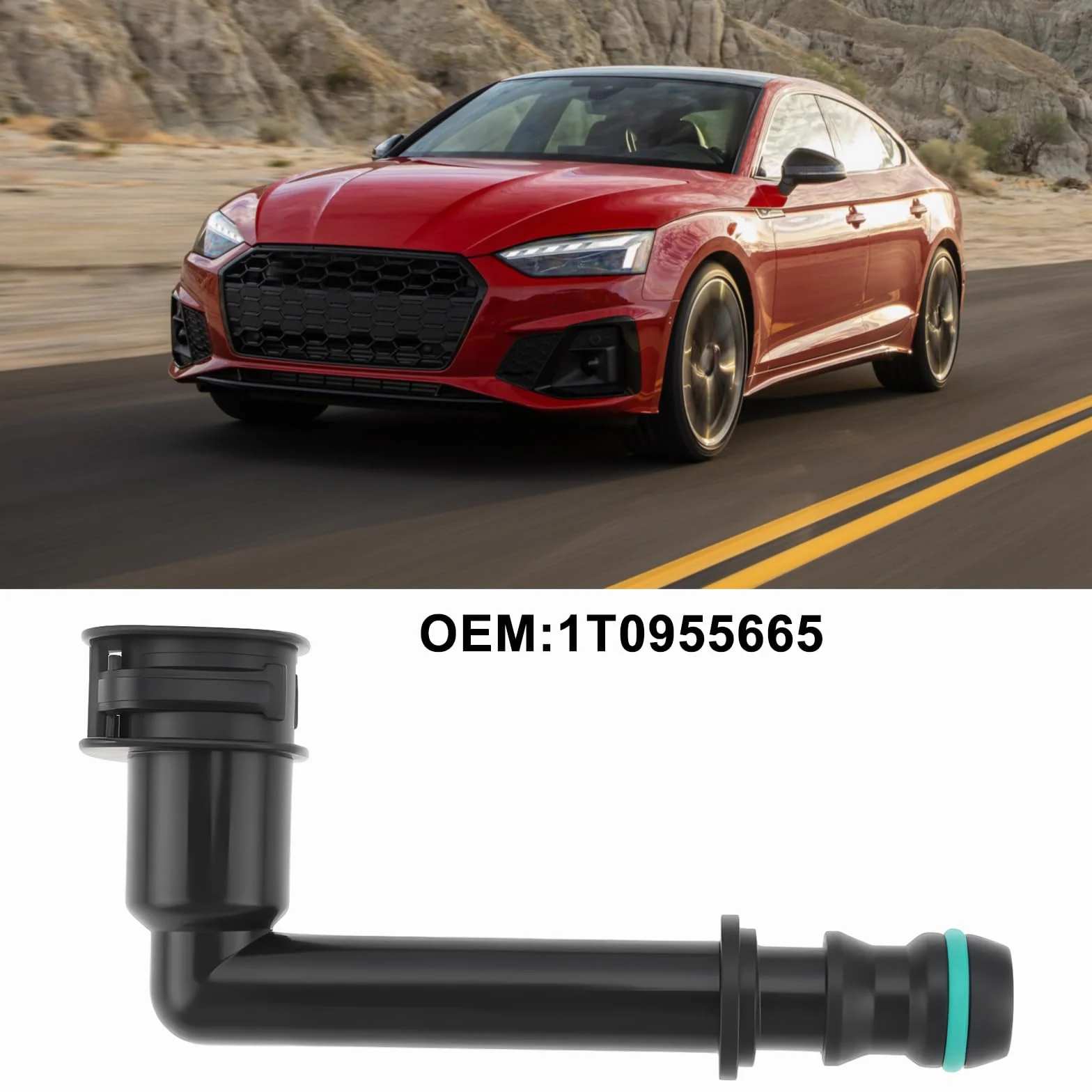 The Lord of the Tools Pieza de Repuesto para Conector de Bomba de Lavaparabrisas 1T0955665 Compatible con Audi Compatible con VW
