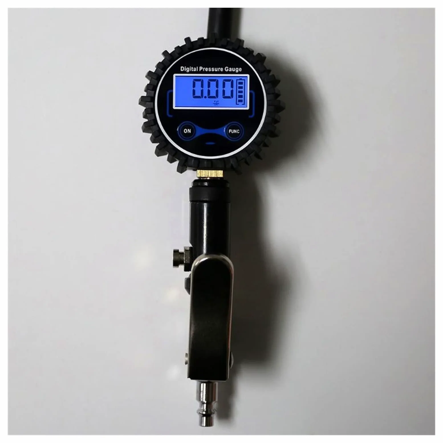 HMTE Inflador de neumáticos Digital con manómetro 200 PSI Mandril de Aire Apto para camión/Coche/Bicicleta