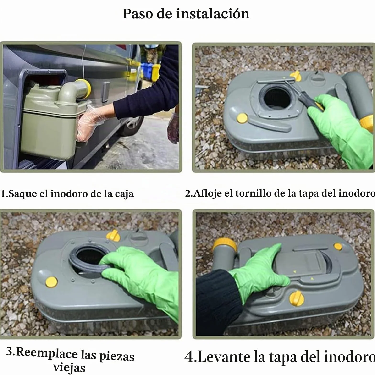 23721 Junta de Casete Sello labial WC Junta de labios Compatible con Thetford Casete C200, C250, C400, C500, C2, C3, C4, caravana