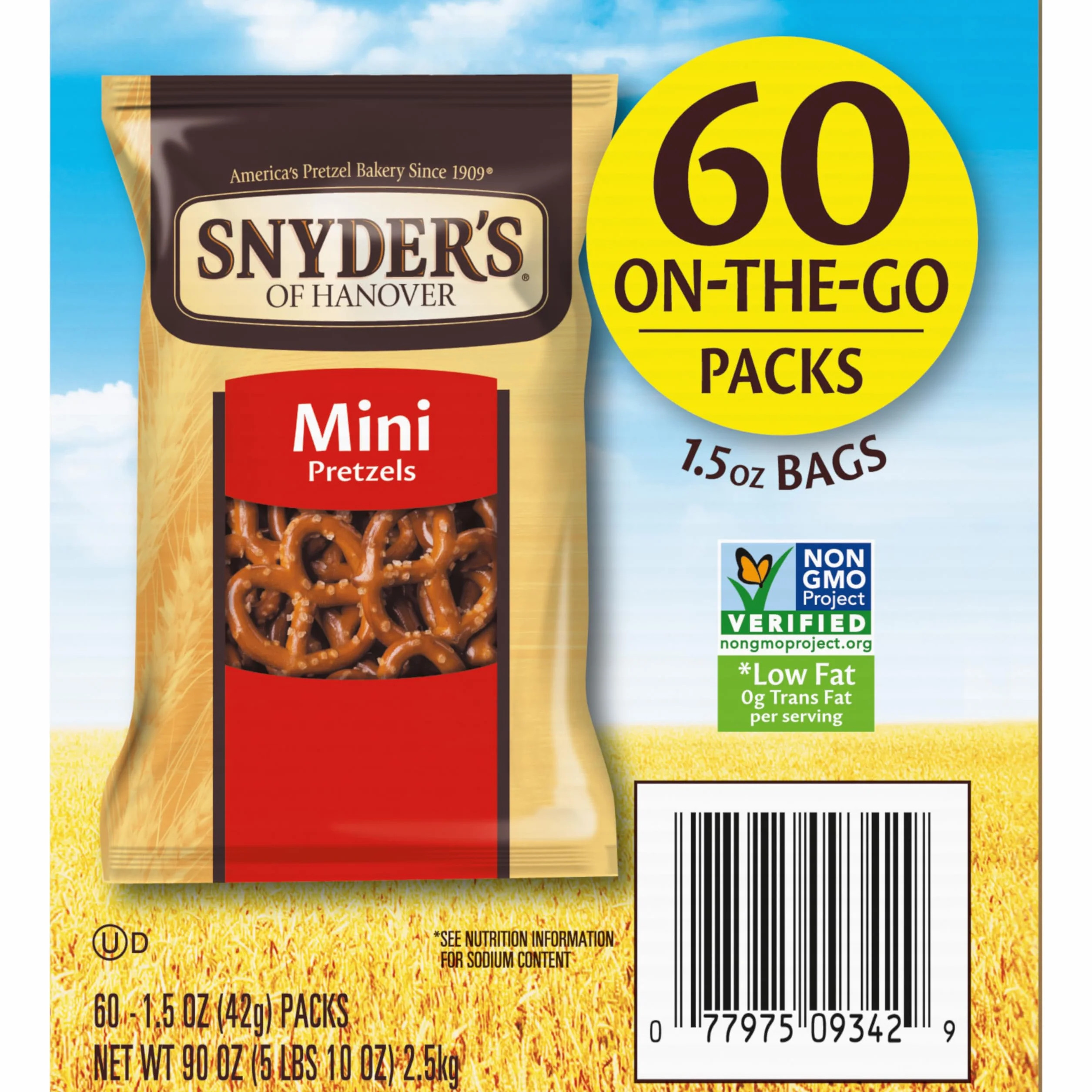 Snyder's Mini Pretzels 66-Pack 1.5 oz