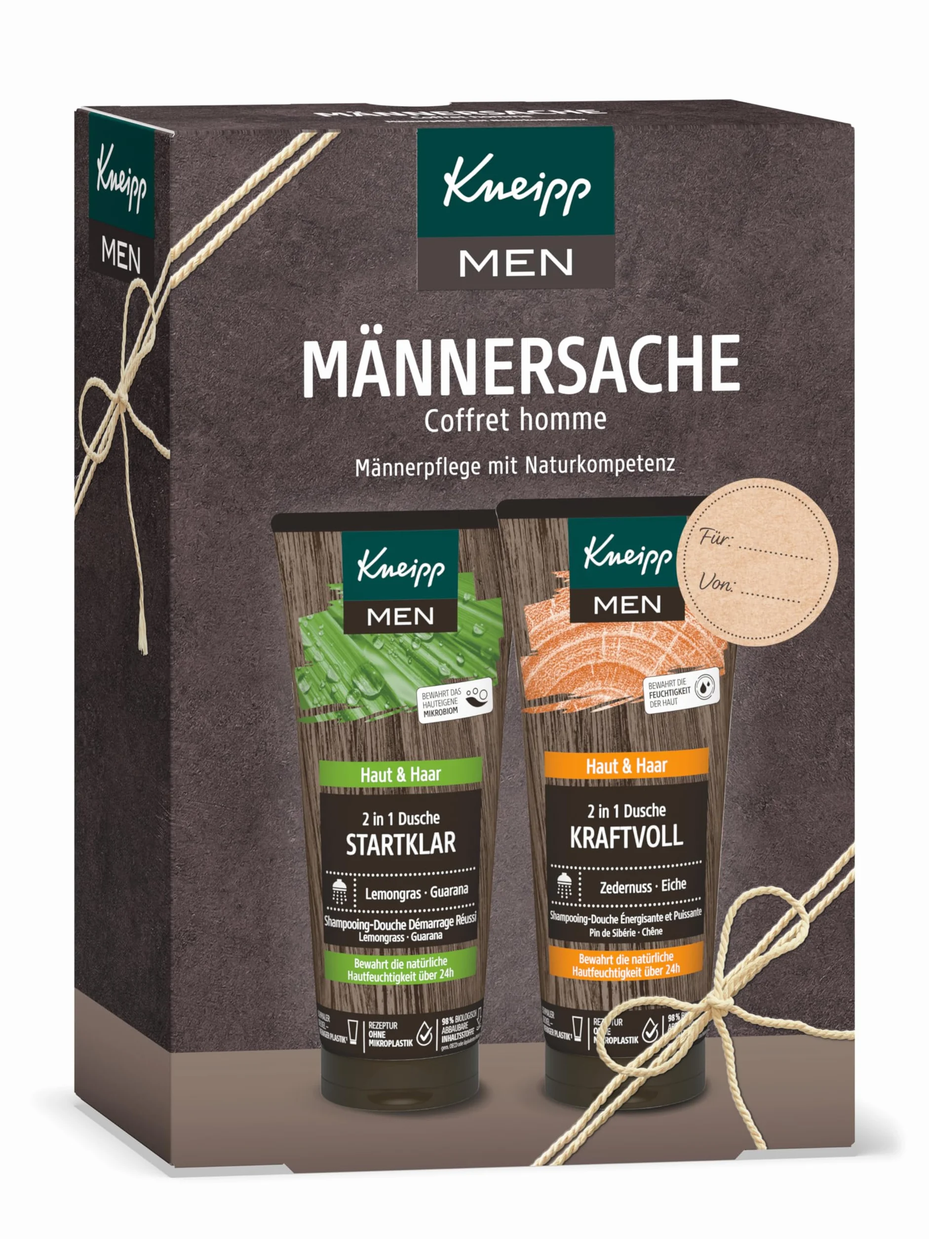 Kneipp Set de Regalo Männersache 2 en 1 Duchas Masculinas 200 ml Cuidado Masculino