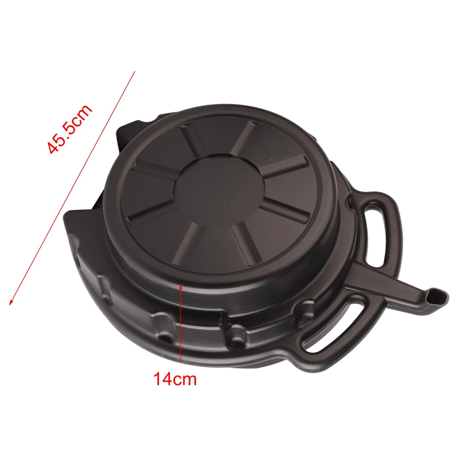 Bandeja de Drenaje de Aceite Portátil Bandeja de Drenaje de Aceite Portátil Bandeja de Cambio de Aceite de Coche Anticongelante Negra Herramienta de Reparación de Automóviles (15L)