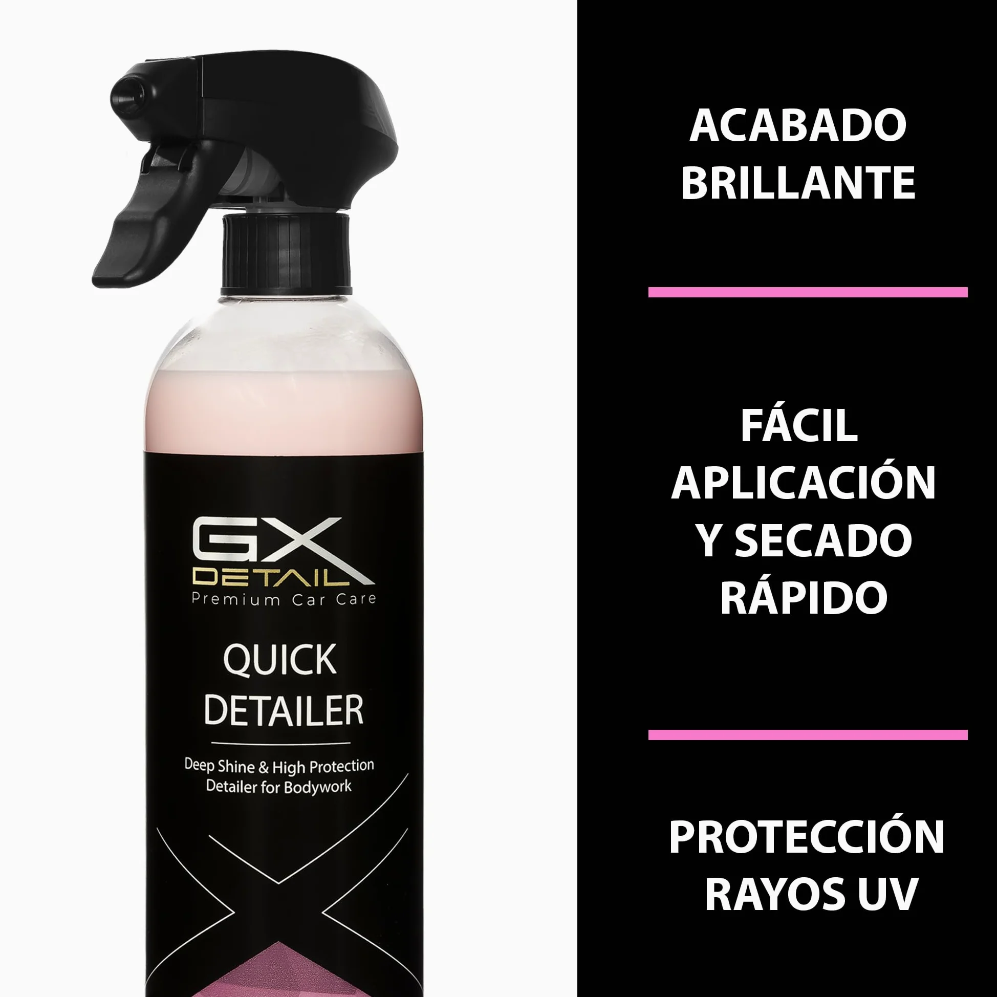GxDetail Cera Líquida para Coche 5 Litros – Brillo Intenso y Protección Duradera – Quick Detailer - Fácil Aplicación y Acabado Hidrofóbico – Protección UV y Resistencia a la Suciedad.