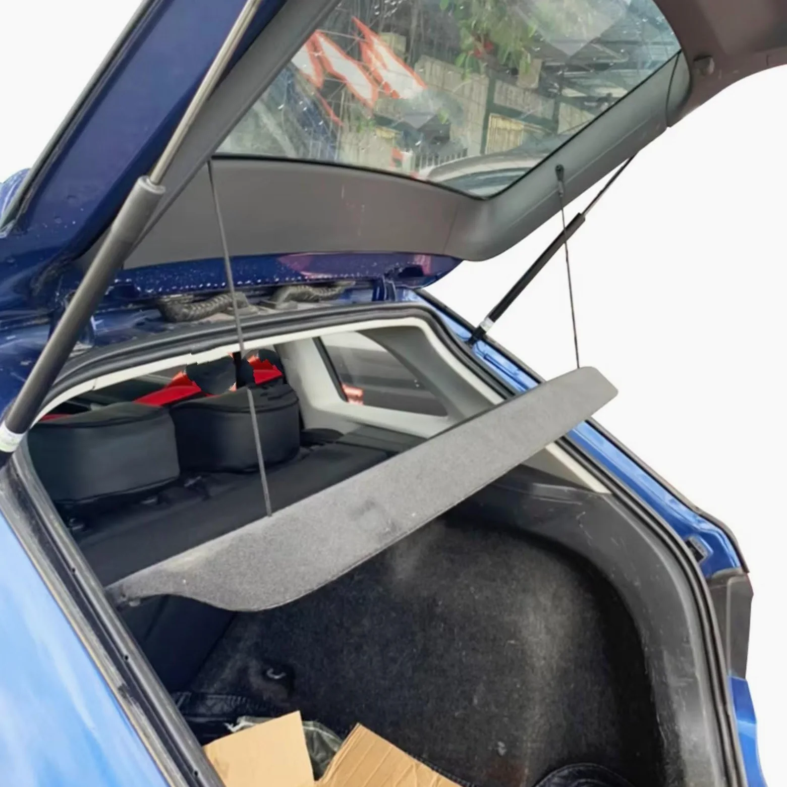 Trasera Maletero Cuerda Compatible con VW para Polo 6R 6C 9N 9N3 6N 6N1 6N2 2 Piezas Cuerda Estante De Paquete Tapa De Maletero Trasero Correa Sujeción Cuerda Estante Trasero Cubierta Maletero