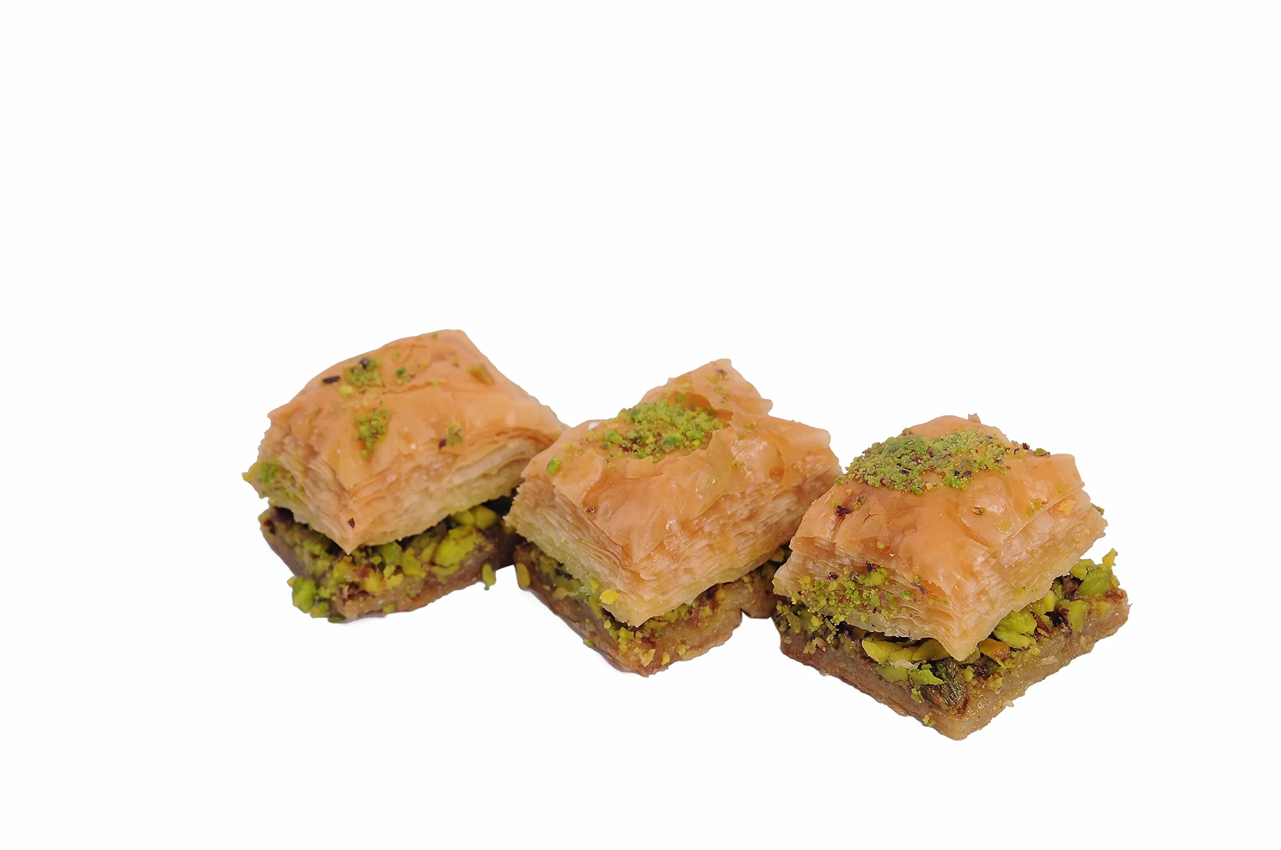 Mughe Gourmet Caja de Regalo Elegante de Lujo Baklava Turca 600g Pistacho Anacardo