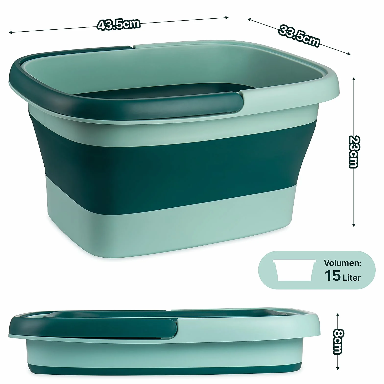 Hidromasaje Para Pies Plegable, Baño Portátil con Asa y Masaje