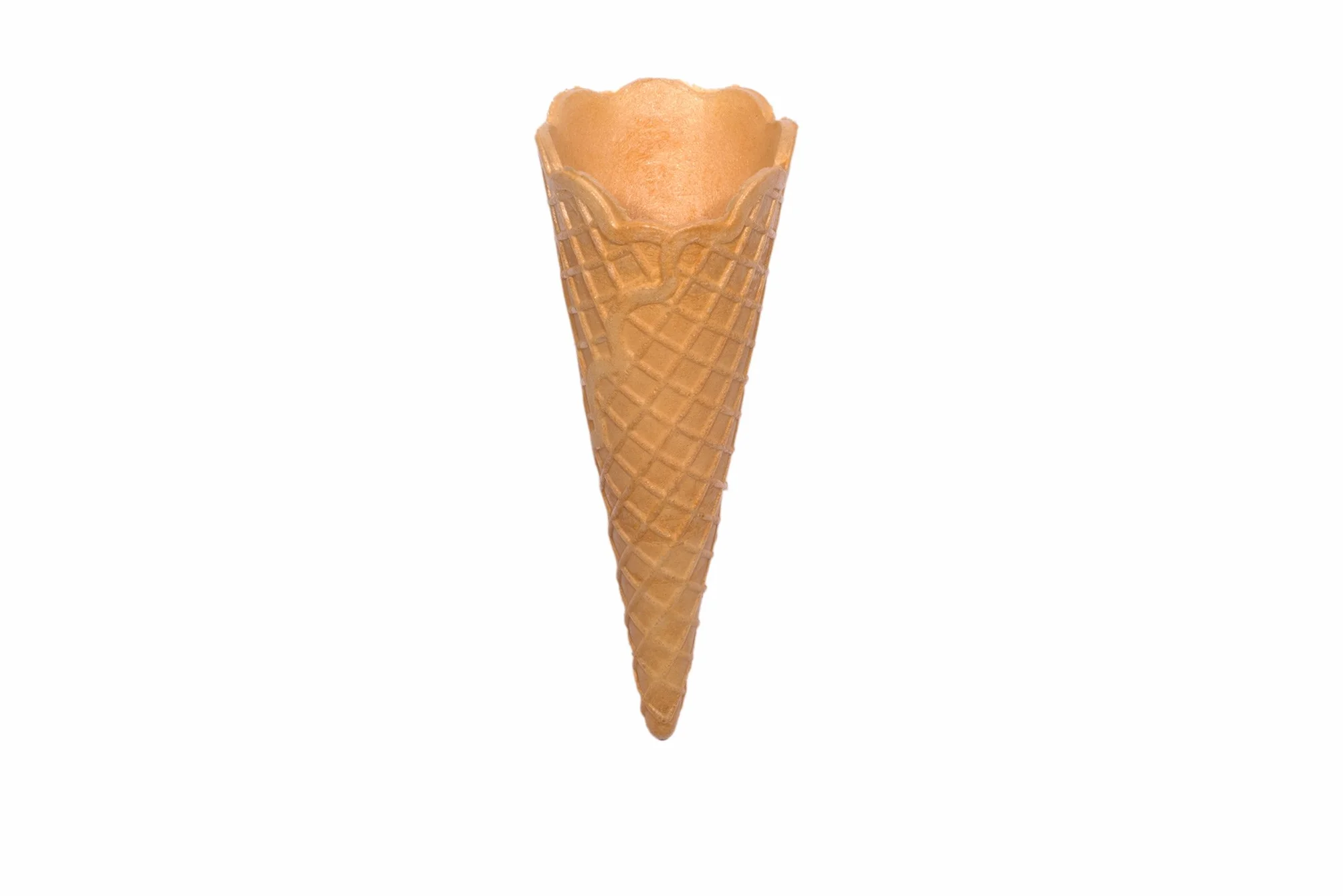 Cucuruchos de helado 140mm x Ø51mm 120 piezas borde ondulado
