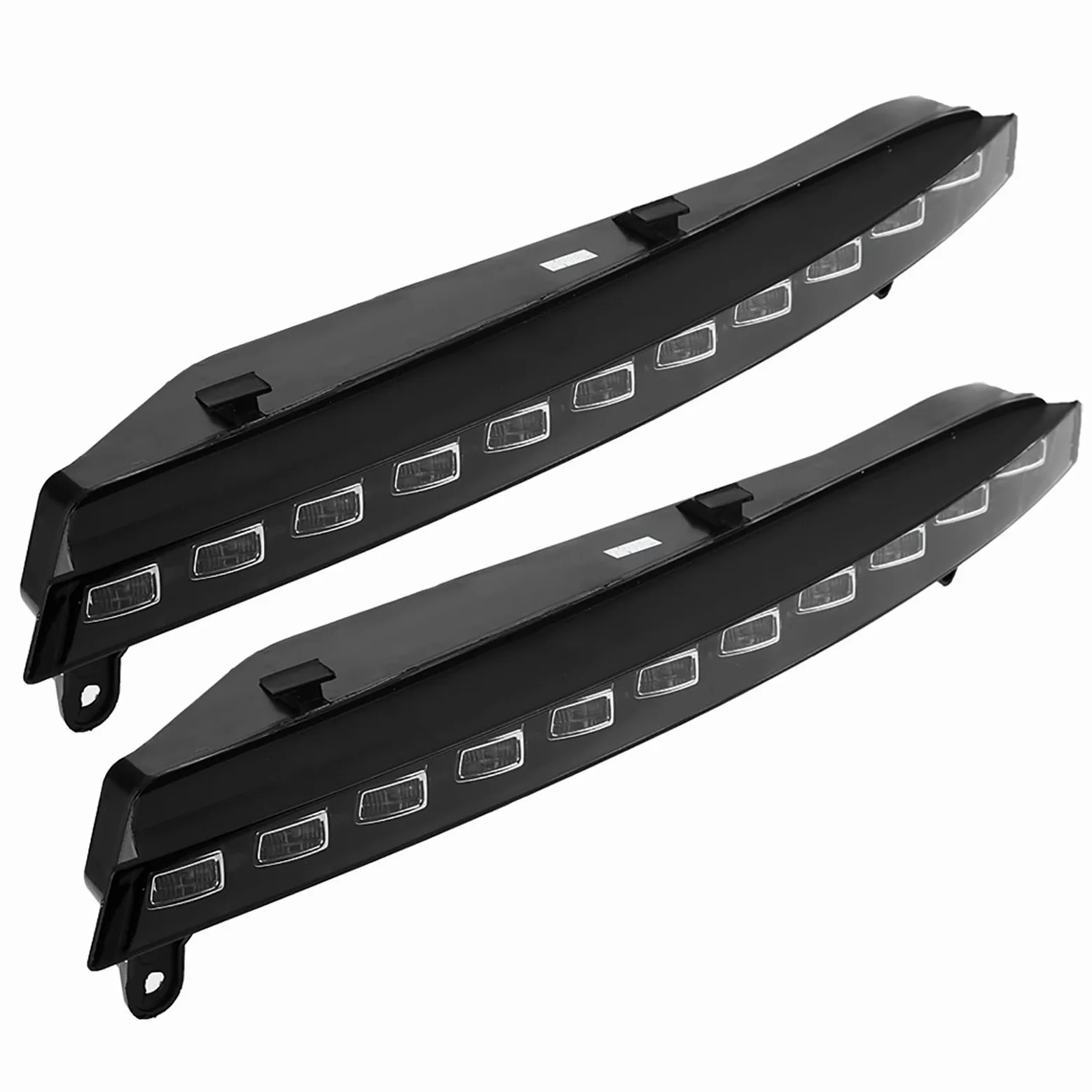 Luces de Circulación Diurna LED DRL para Coche 1 Par de Luces de Circulación Diurna para Coche, Señal de Giro, Luz Antiniebla LED DRL de 2 Colores para Q7 06-09