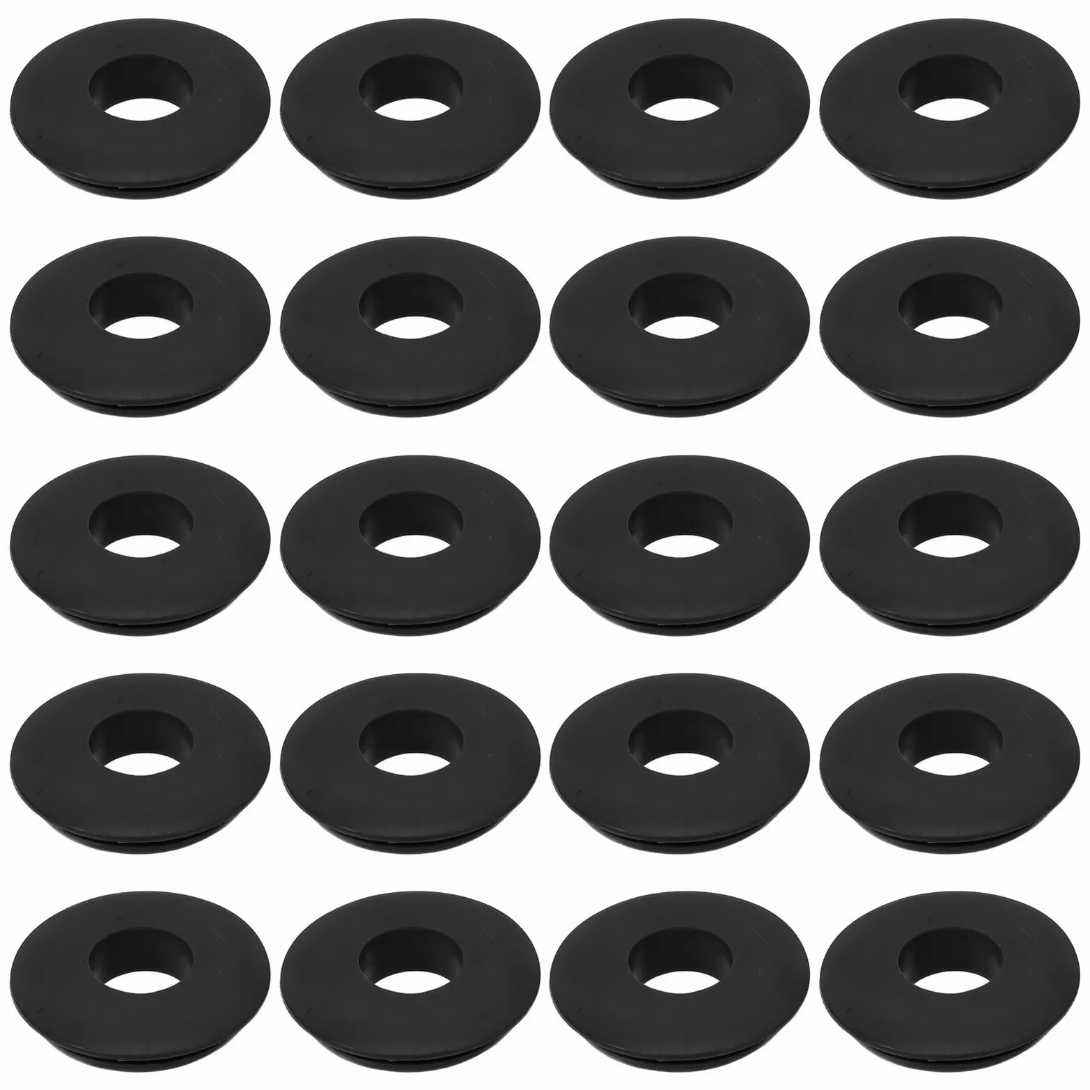 Healifty 20 Sellos de Freno de Aire de Goma Negra para Manguera de Freno de Semirremolque, 41mm X 16mm X 9mm, Accesorios Elásticos para Mantenimiento y Reparación Diaria