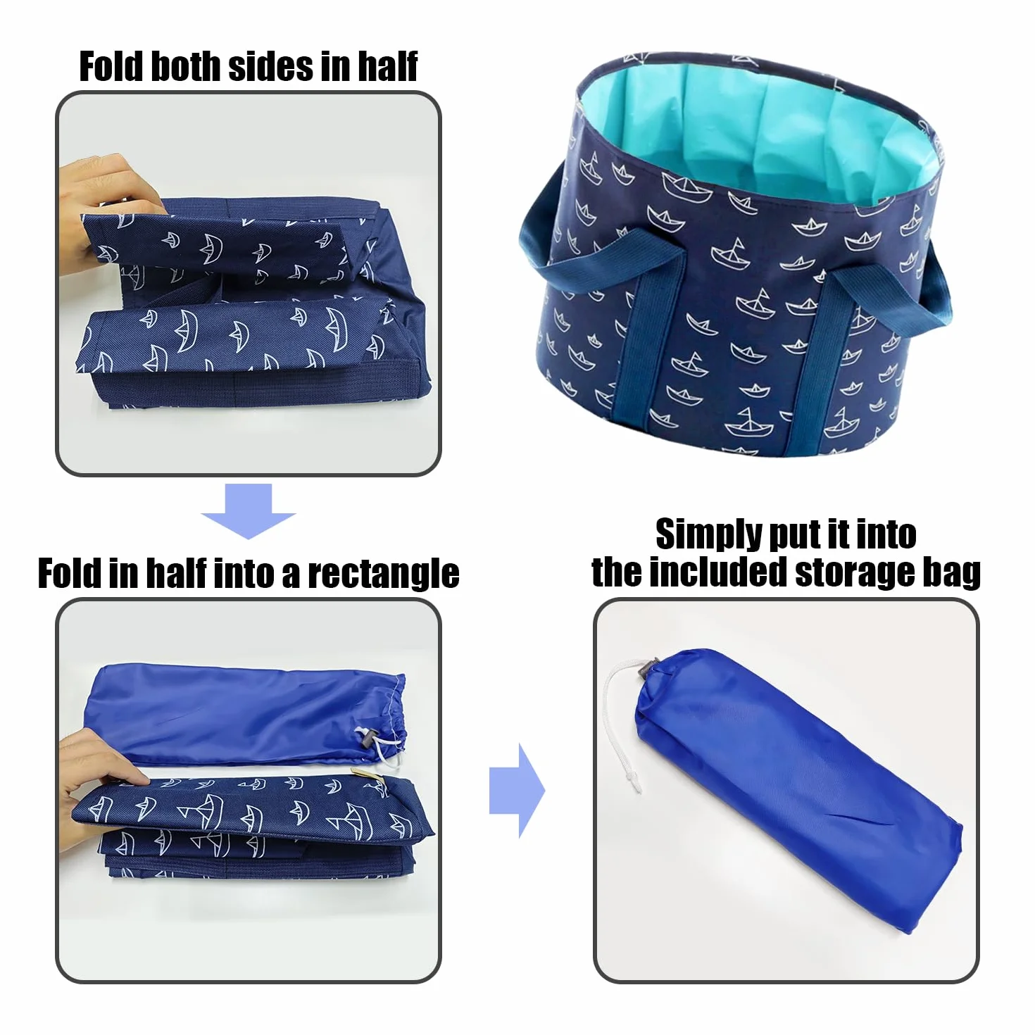 Pediluvio Plegable Portátil SPA para Pies con Lima