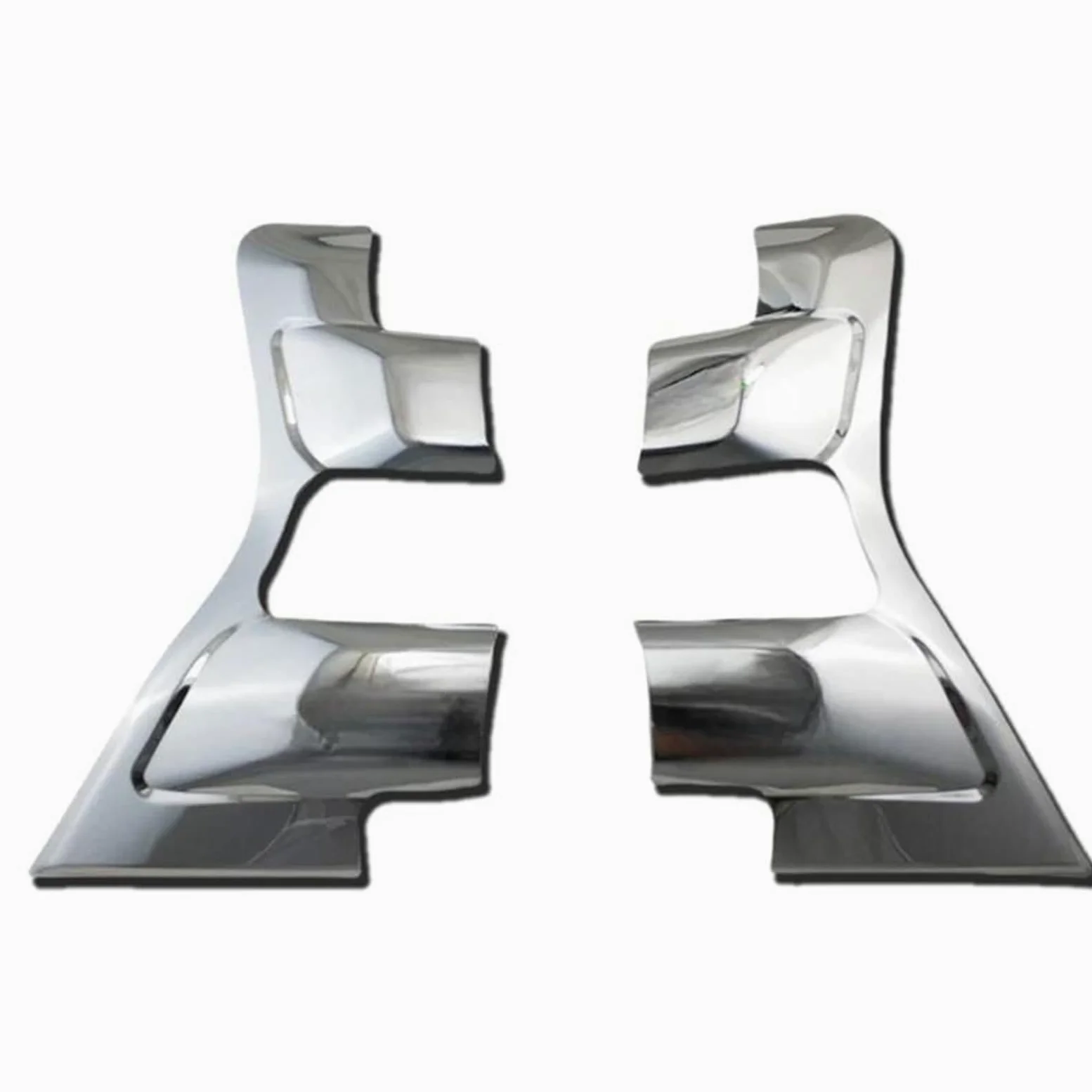 Cubierta Marco Cubierta De Luz Trasera Coche Plateada Cromada Abs Para Toyota Para Land Para Cruiser Para Prado Fj150 2015-2017 Accesorio Funda