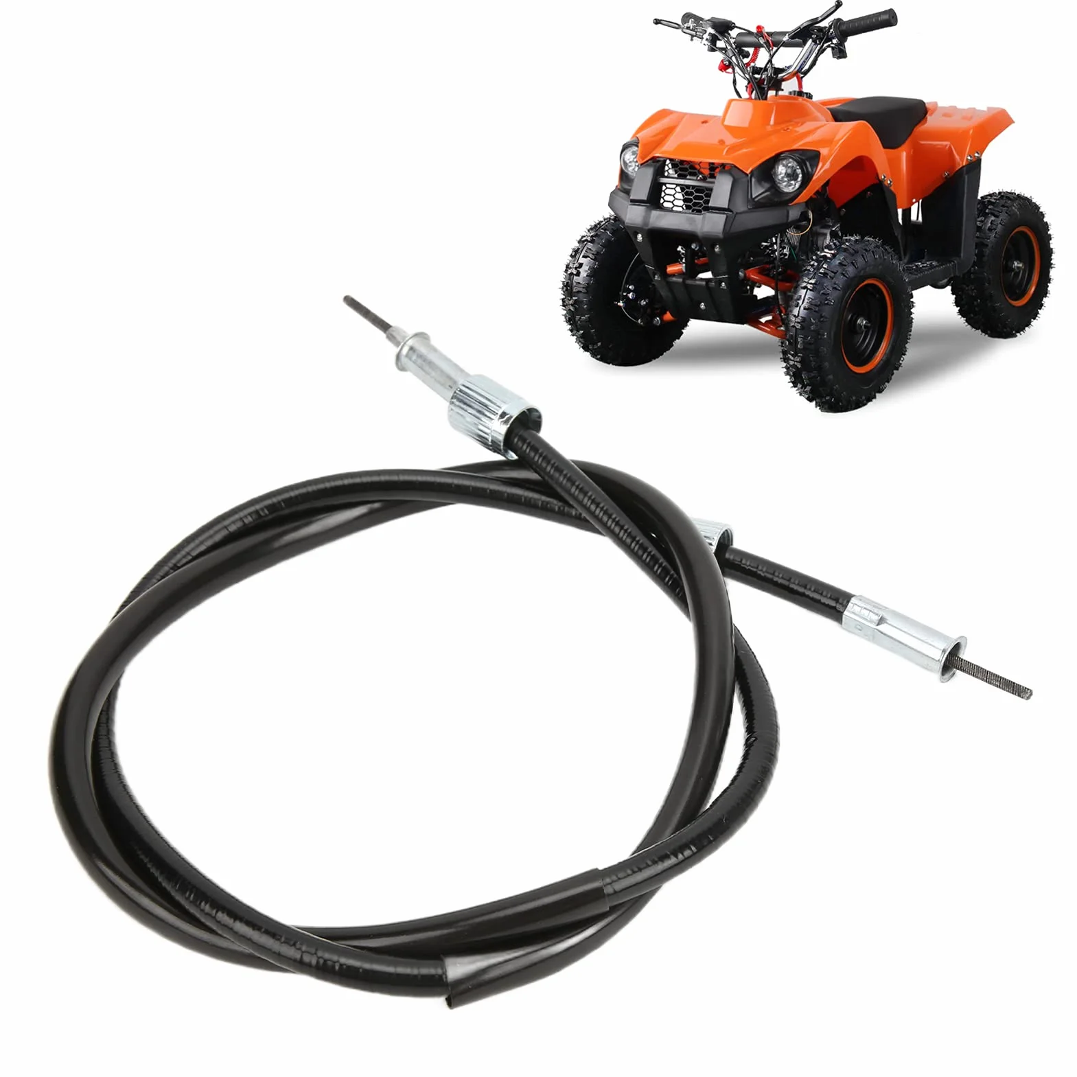 Cable de velocímetro de 39", Cable de velocímetro, Cable de Repuesto, Compatible con Scooters Chinos, ciclomotores, ATV, Go Karts