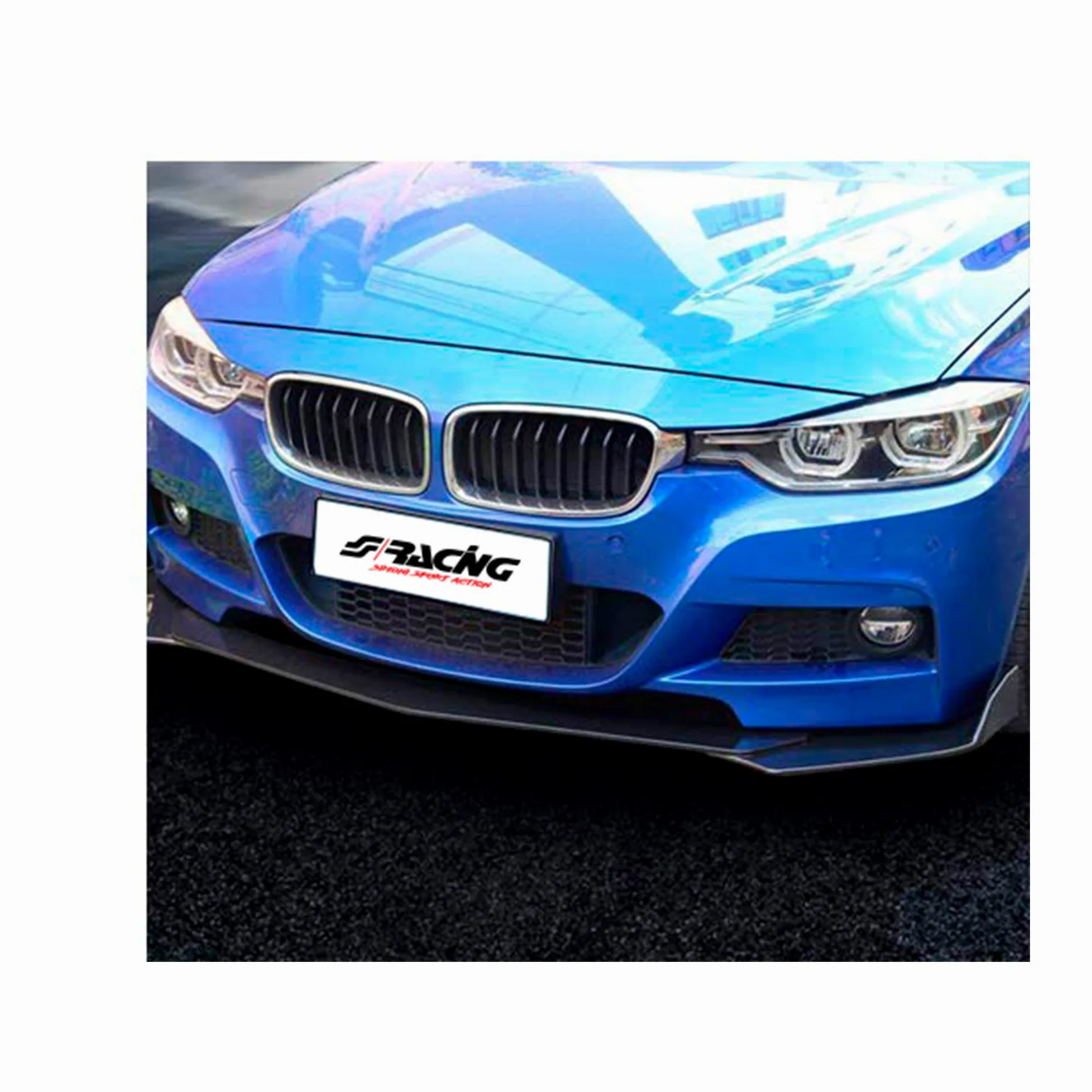 Simoni Racing UB Spoiler delantero con juego de tornillos Alerón Delantero negro