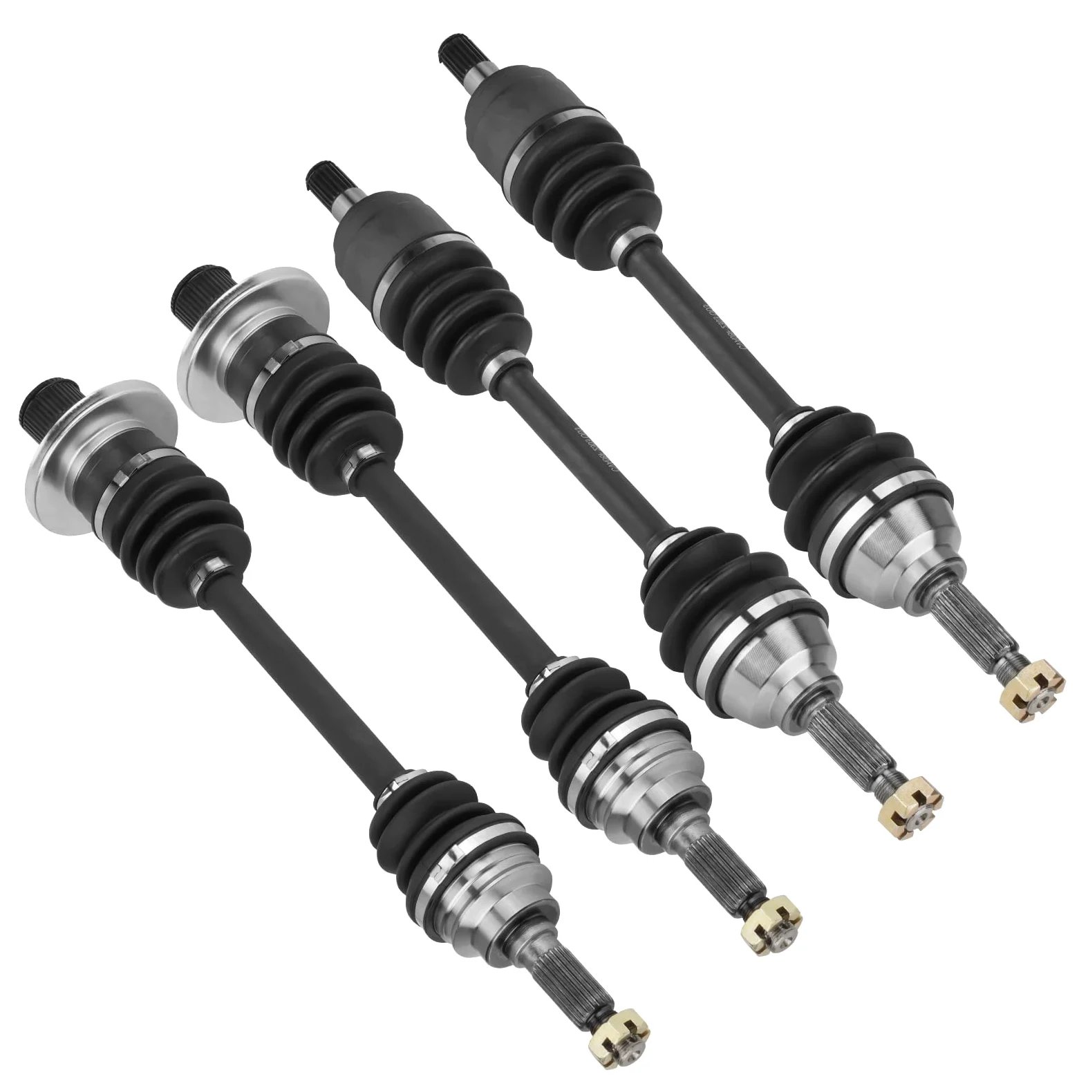 Juego completo de eje delantero y trasero compatible con Suzuki King Quad 450 500 700 750 400 izquierda derecha (4 piezas)
