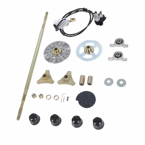 Kit de Eje Trasero Directo para Go Kart, Kit de Mejora de Rendimiento Robusto para Quads ATV, Reemplazo de 29 Pulgadas de Ruedas de Metal con Cubos