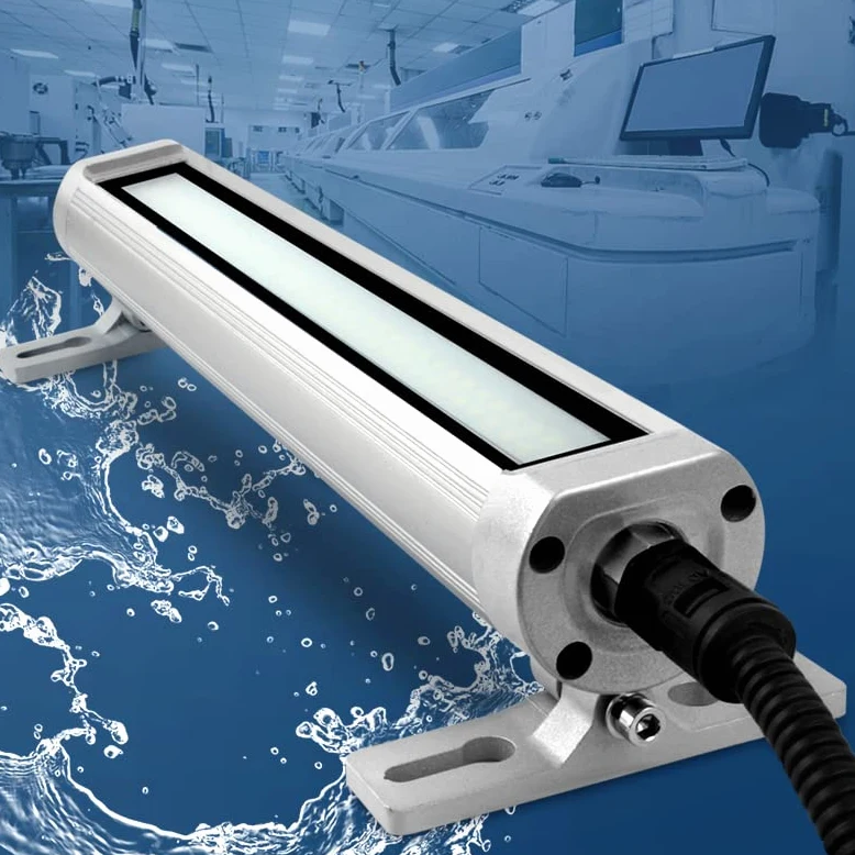 lámpara de trabajo led, luz del tubo de la máquina CNC 24V luces impermeables a prueba de explosión Iluminación interna industrial para la máquina de fresado de perforación (20, Vatios)