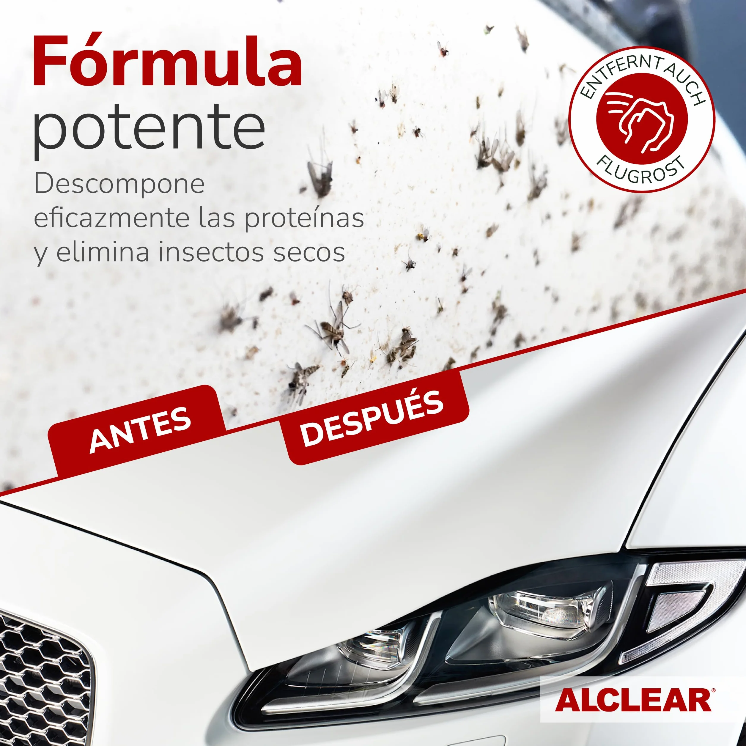 ALCLEAR 721IX Quitainsectos extra para vehículos, 1000 ml