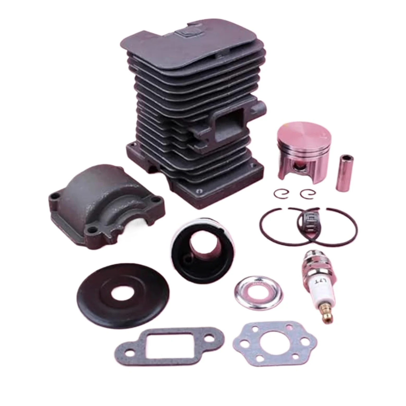 Junta de carburador colector de admisión, Kit de admisión de Bandeja de Motor de pistón de Cilindro de 38mm, for STIHL, Pieza de Herramienta de Repuesto de Motosierra MS180 018 MS 180