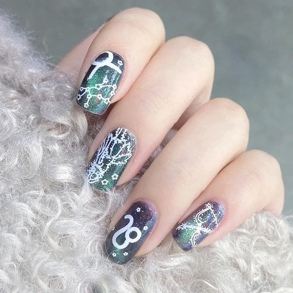 Sello de silicona transparente en gel para puntas de uñas francesas, doble cabeza, herramientas de estampación, manicura