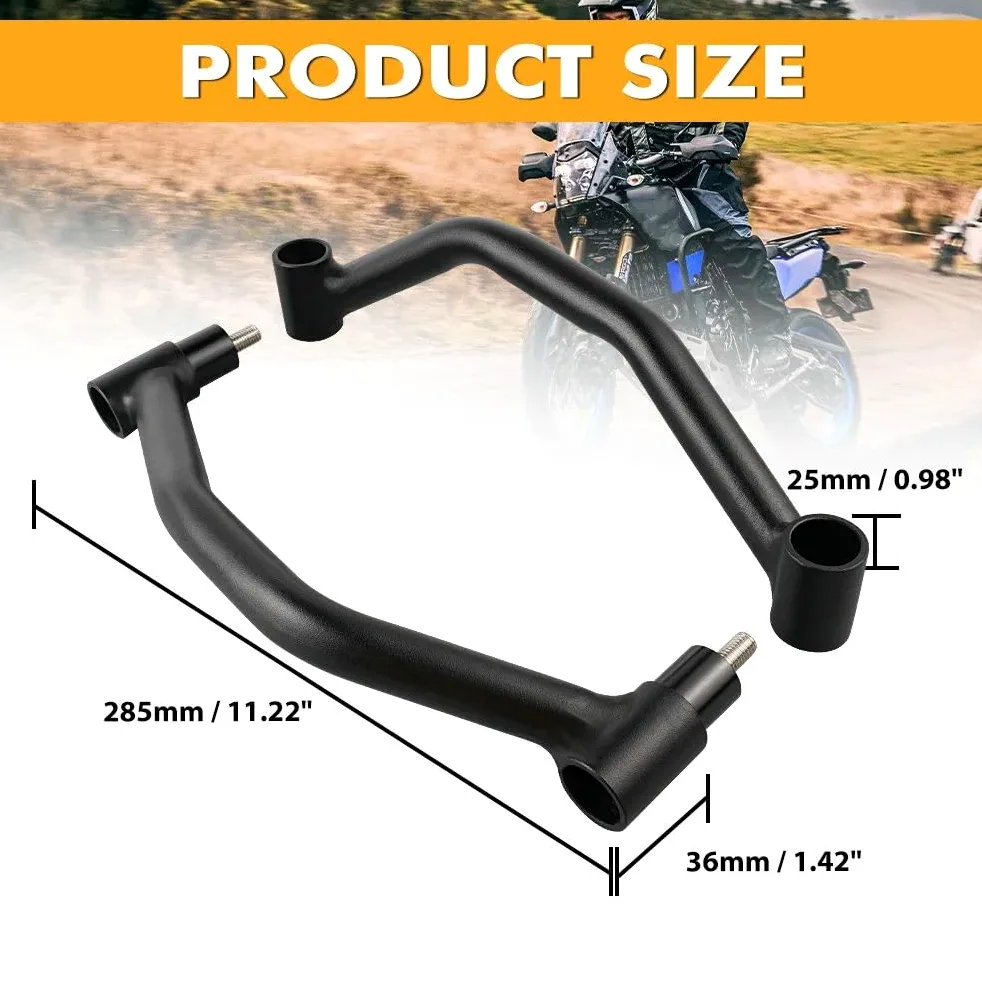 Tenere 700 2019-2024 Moto Reposabrazos para pasajeros Trasero para TENERE 700 2019 2020 2021 2022 2023 2024 T7 Rally XTZ690 XTZ 700 - Negro