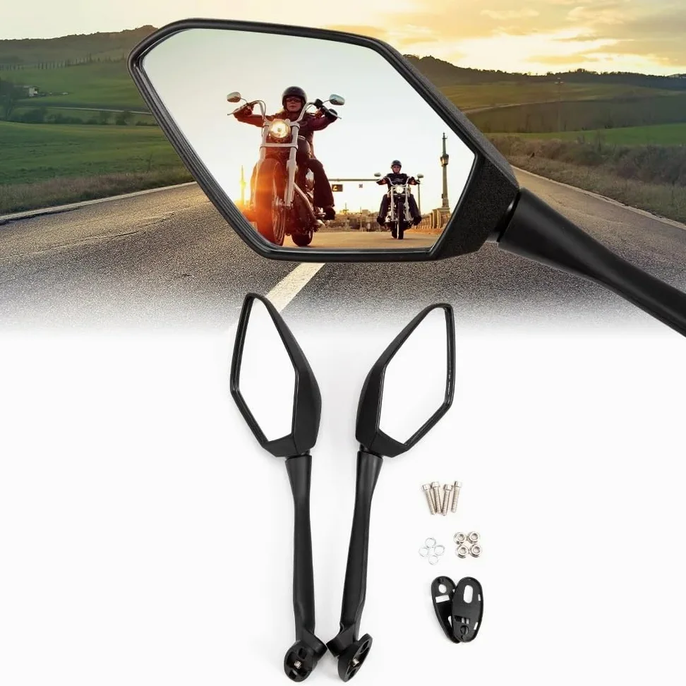Retrovisor manillar scooter Espejos Retrovisores Para CBR 250 300 500 650 R Espejo Retrovisor Lateral Motocicleta Para CBR250R Para CBR300R Para CBR500R Para CBR650R CBR65F