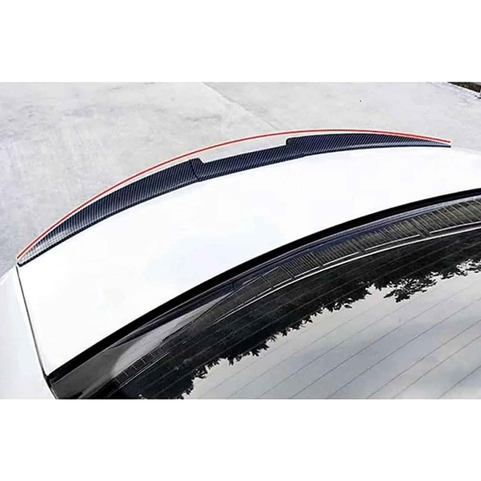 Coche Aleron Trasero para Renault Arkana 2021 2022 2023 2024 2025, Anti-Rasguños Coche Trasera Maletero Spoiler Tail Coche Estilo Accesorios,A/Black
