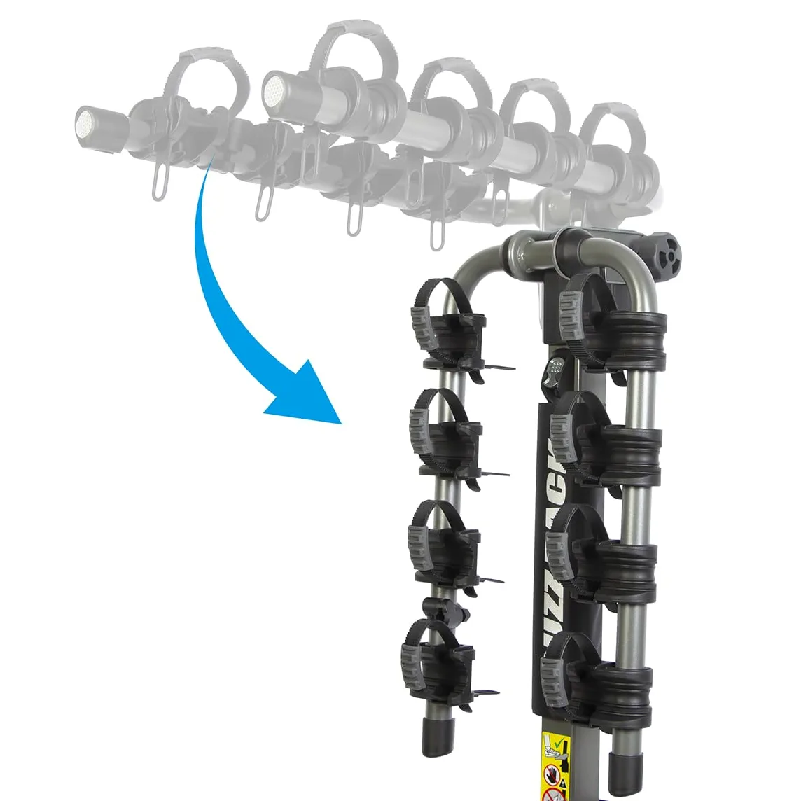 BuzzRack BC-12575-4EHF Buffalo 4 Portabicicletas de Bola Vertical